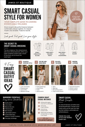 Effortlessly Polished: A Modern Woman's Guide to Smart Casual Style James St Boutique