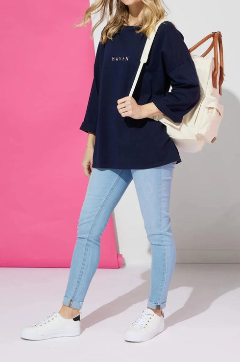 Haven Relaxed TShirt L/Sleeve James St Boutique James St Boutique