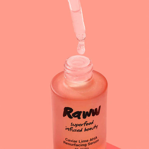 Raww Caviar Lime AHA Resurfacing Serum Raww James St Boutique