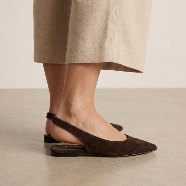 Chip - Espresso Suede women's shoe in Espresso Suede