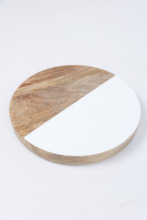Holiday Home Lazy Susan White + Wood